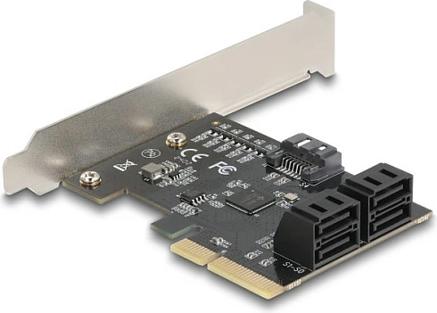 Kartë zgjerimi PCIe DeLOCK 90890, 5x SATA 6Gb/s, low-profile, e zezë