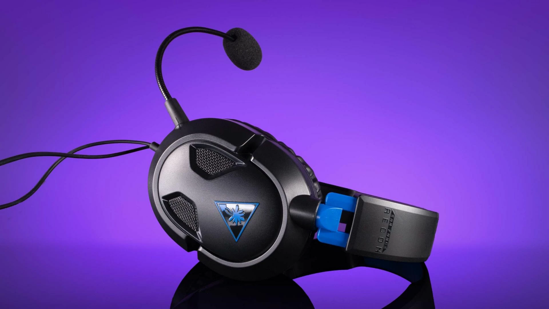 Kufje gaming Turtle Beach Recon 50 PS4/PS5, 3.5mm, stereo, me mikrofon të heqshëm, zi/kaltër