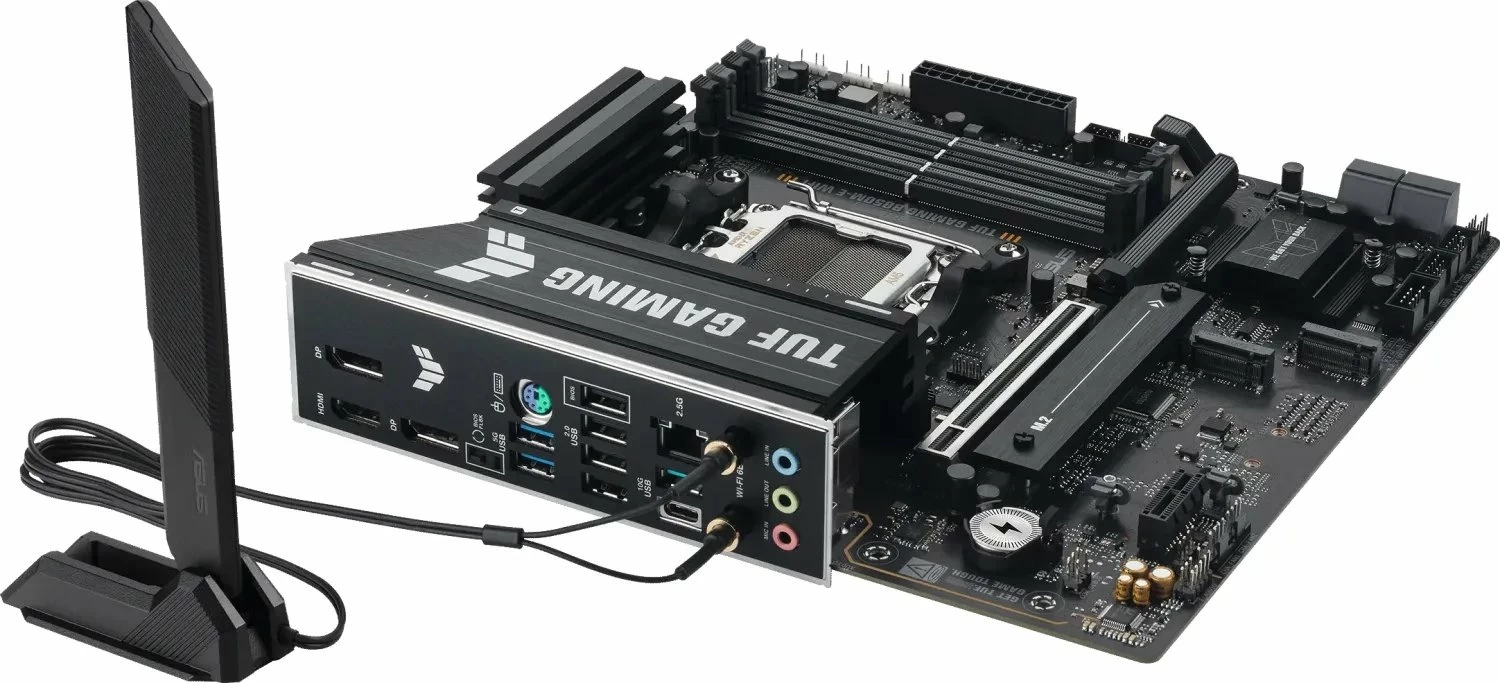 Pllakë amë Asus TUF GAMING B850M-E WIFI, Micro ATX, DDR5, Wi‑Fi 6E, Bluetooth 5.3