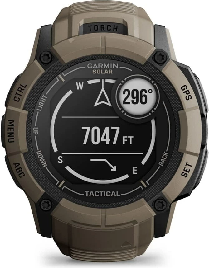 Smartwatch Garmin Instinct 2X Solar Tactical Edition, 50 mm, GPS, Gjelbër