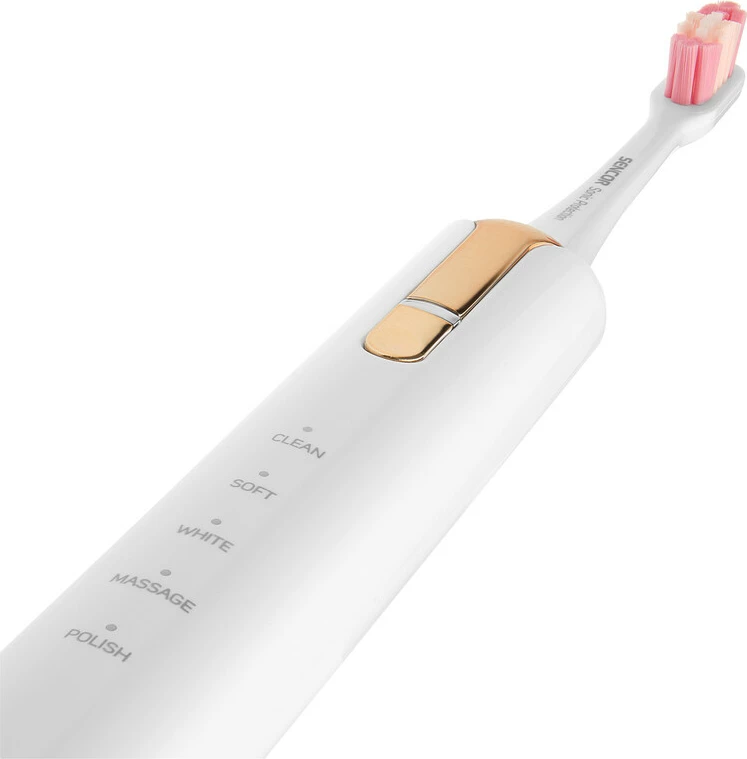 Furçë elektrike për dhëmbë Sencor SOC 4103GD Sonic, e artë/bardhë
