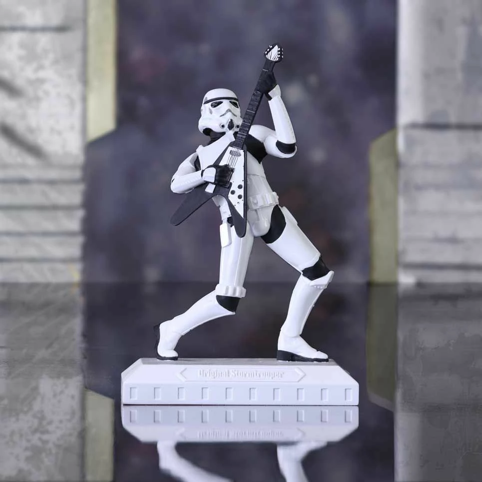 Figurinë NEMESIS NOW Stormtrooper Rock On!, Star Wars, polyresin e pikturuar me dorë, bardhë/zi