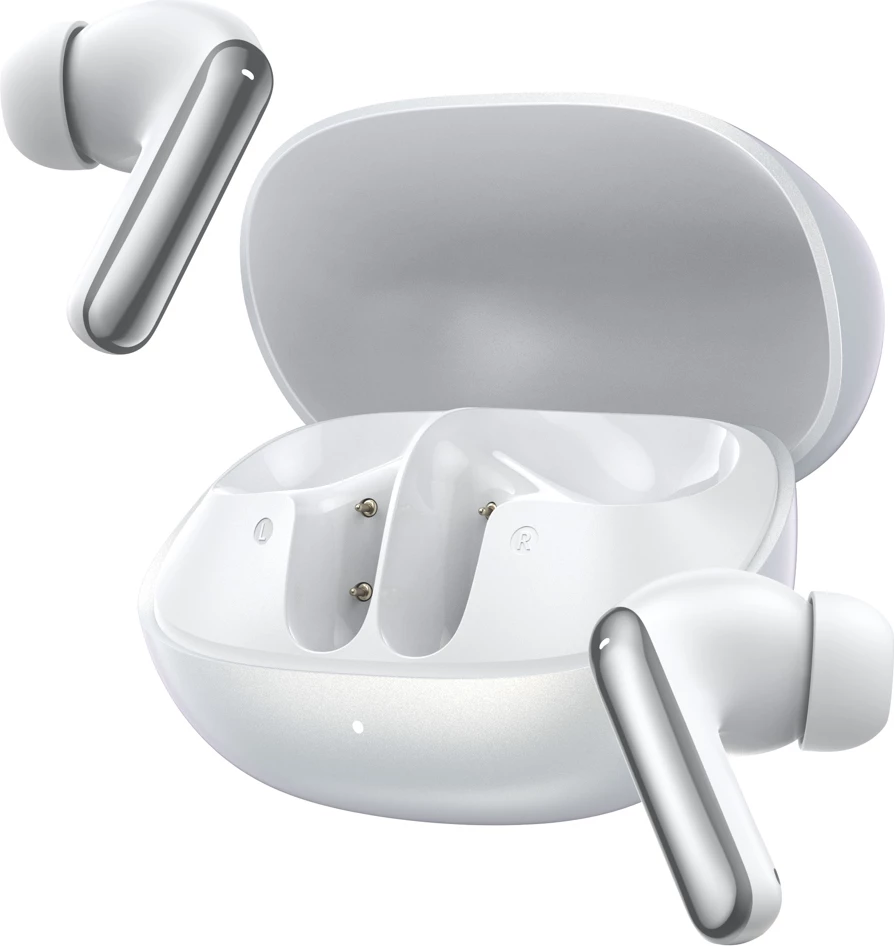 Kufje TWS QCY MeloBuds N20, ANC hibrid 50 dB, Bluetooth 6.0, 40 h, të bardha, set me kuti karikimi