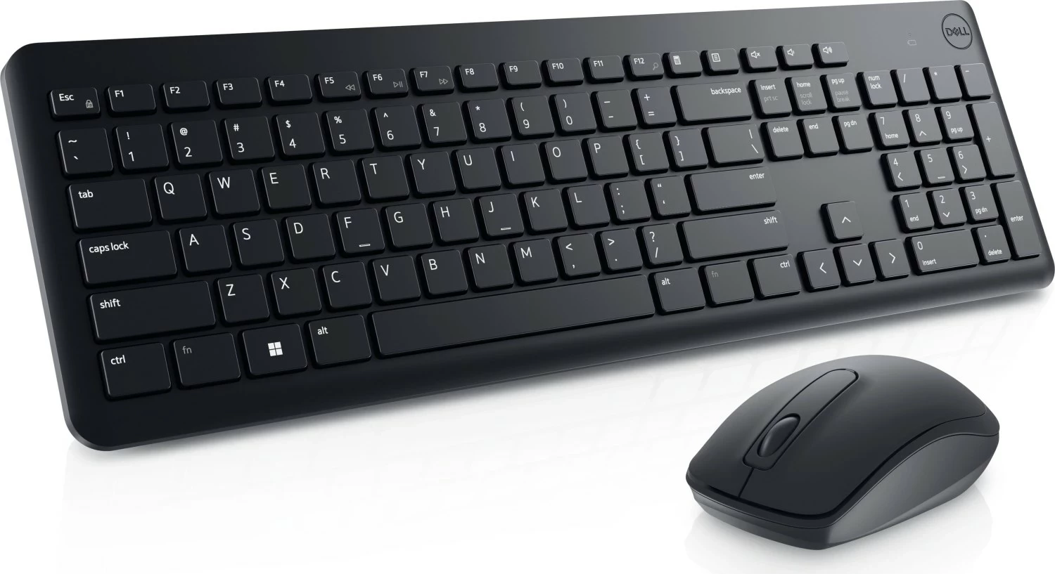 Set klaviaturë + maus pa kabllo Dell KM3322W, full-size, i zi