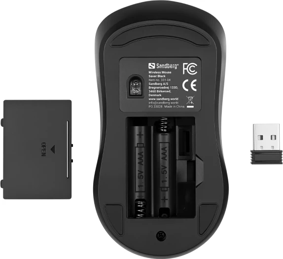 Maus wireless Sandberg Mouse Saver 800/1200/1600 DPI, USB-A receiver, i zi