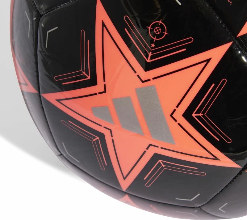 Top futbolli adidas, i zi dhe portokalli [Madhësia: 5]