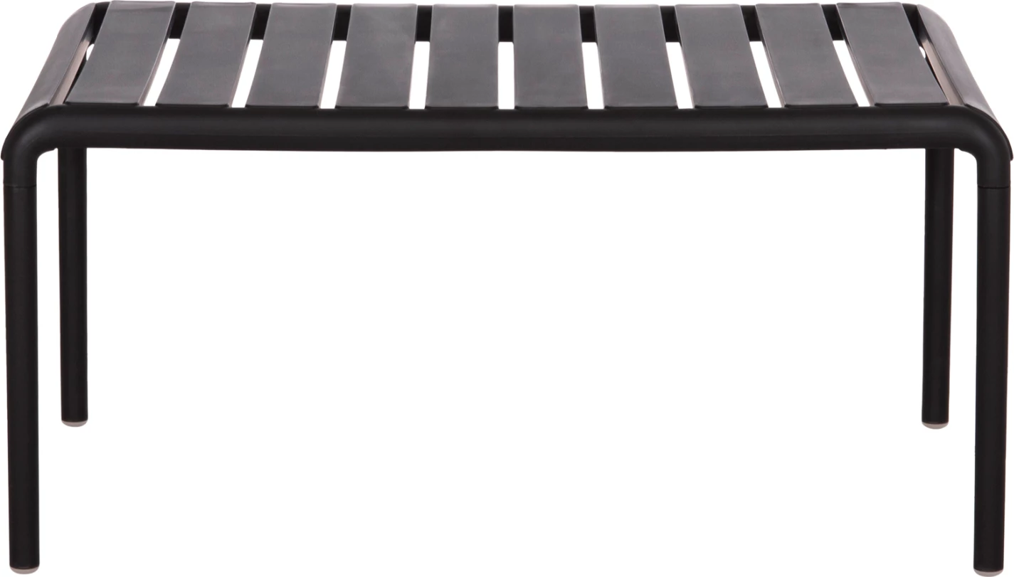 Tavolinë kafeje për jashtë KORVER, polipropilen, e zezë, FH6334.02, 100x60x46cm