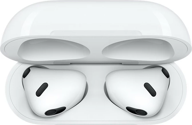 Kufje Apple AirPods (3rd generation), Wireless, Mbështjellës Lightning, Bardhë