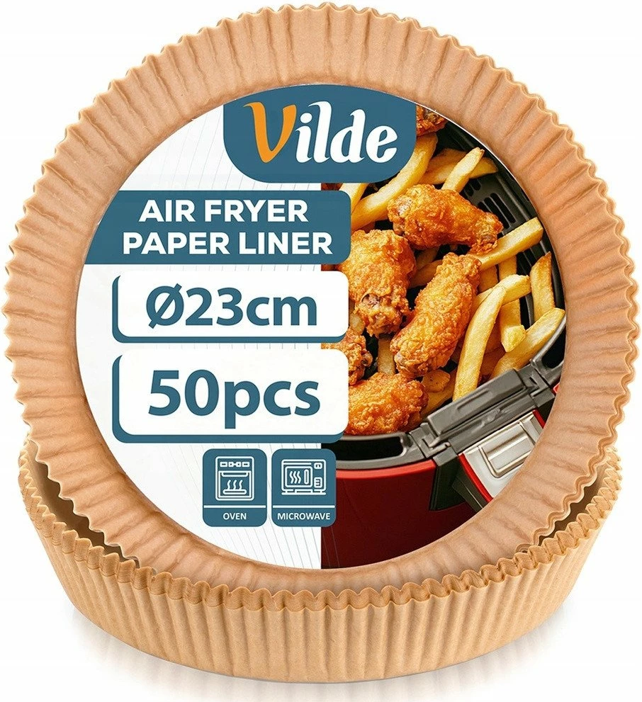 Inserte letre për fritezë me ajër Vilde 279050, Ø23 cm, 50 copë, kafe