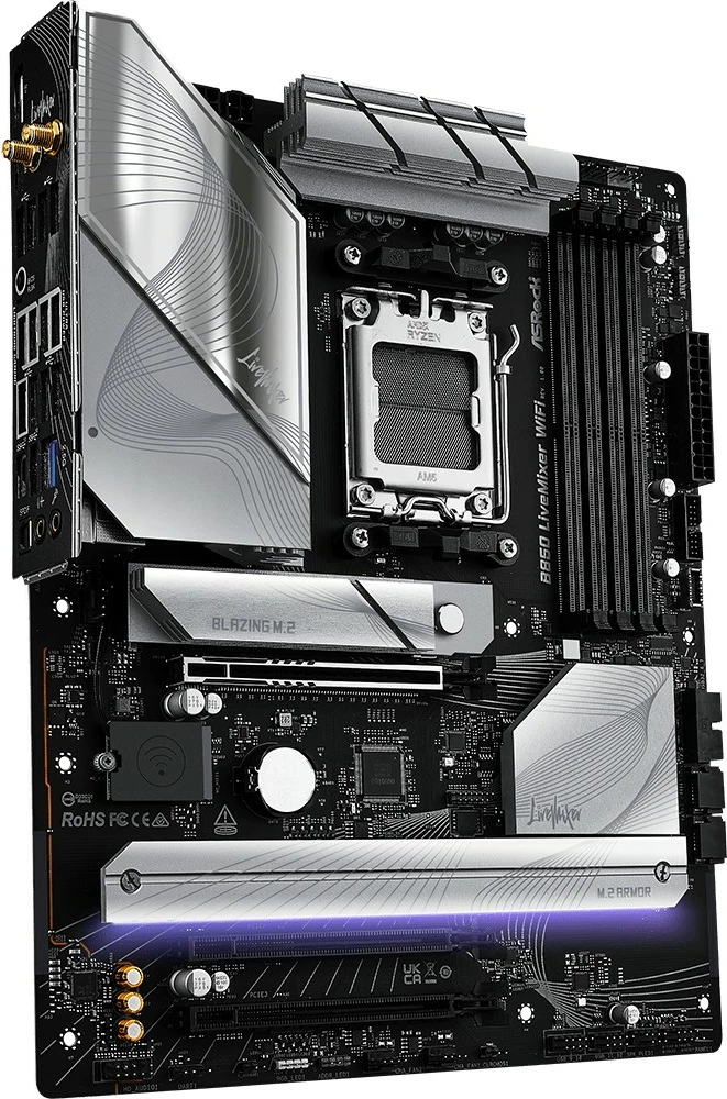 Pllakë amë ASRock B850 LiveMixer WiFi, Socket AM5, DDR5, Wi-Fi 7, 256GB