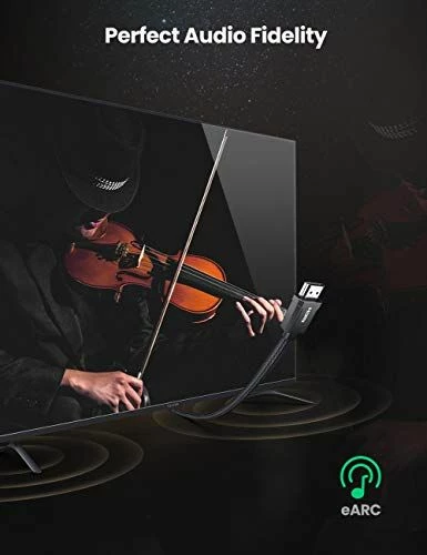 Kabllo HDMI Ugreen 80602, 3 m, HDMI 2.1 8K/60Hz 48Gbps, e zezë