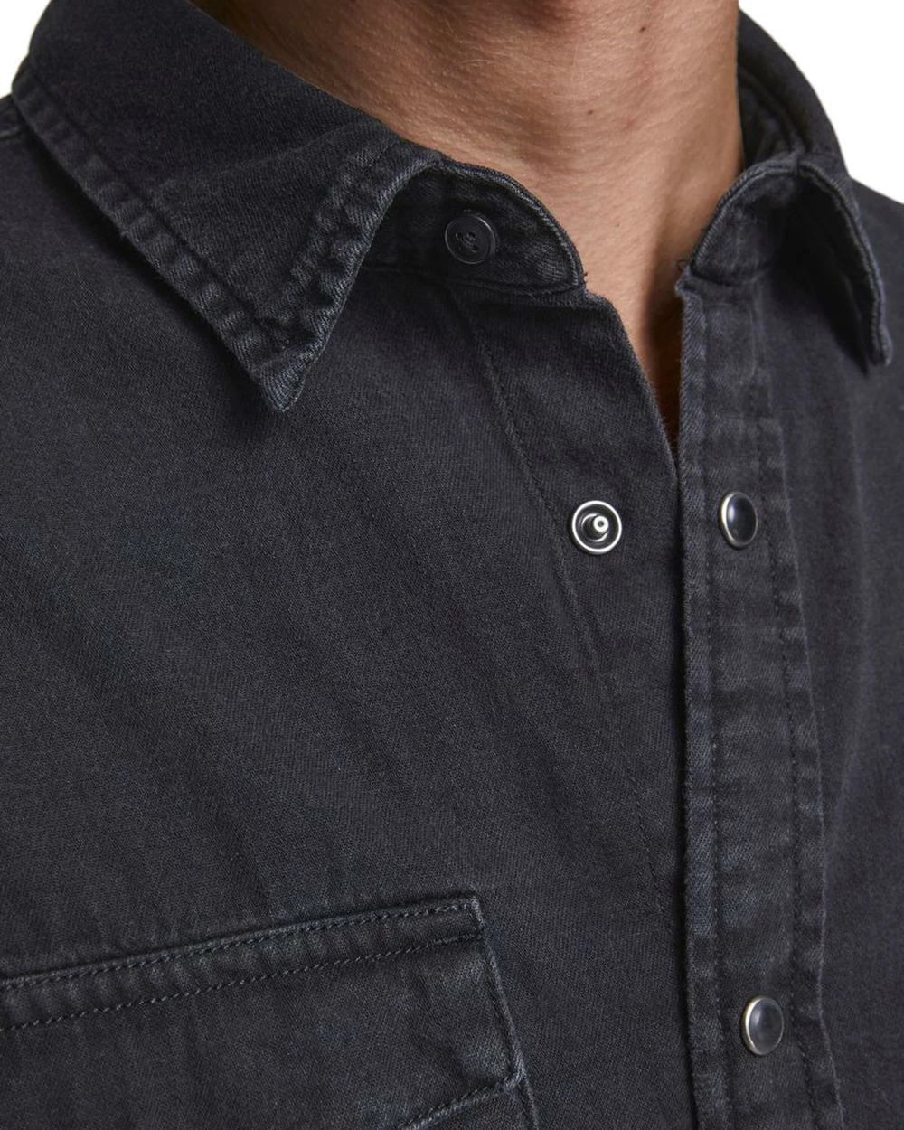 Këmishë për meshkuj Jack & Jones JJESHERIDAN L/S NOOS, e zezë [Madhësia: XL]