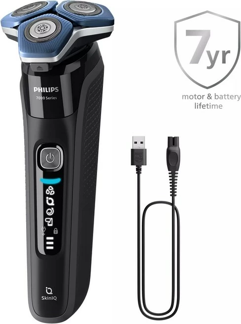 Makinë rroje Philips Series 7000 S7886/35 Wet & Dry, e zezë, me këllëf udhëtimi