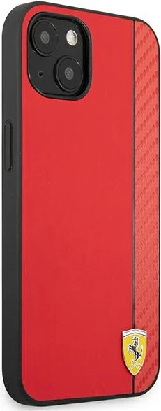 Mbështjellës Ferrari On Track Carbon Stripe për iPhone 13 mini 5.4", i kuq, hardcase