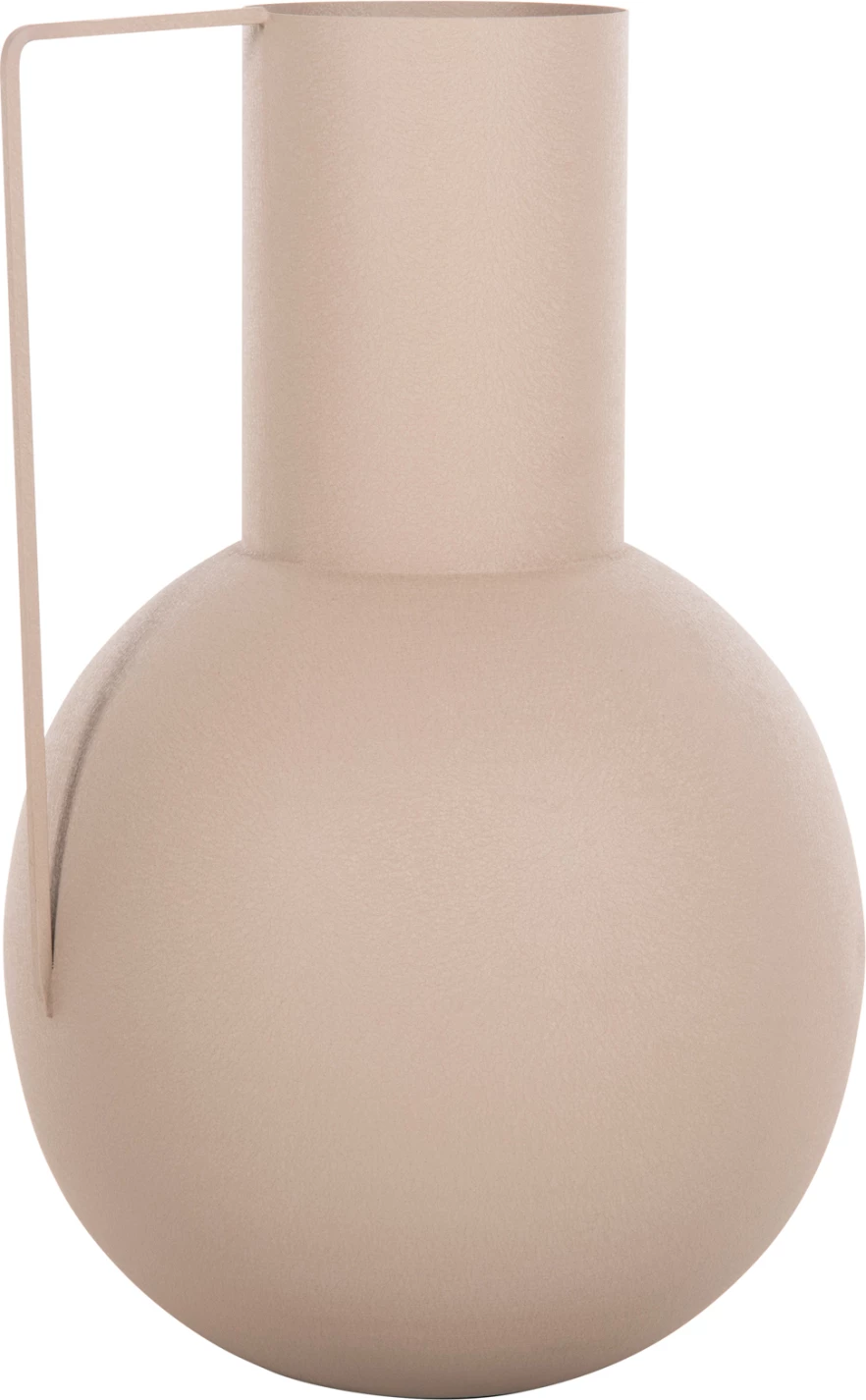 Vazo dekorative FLAGON FH4259.01 metalike, ngjyrë ecru, Φ34x54H cm