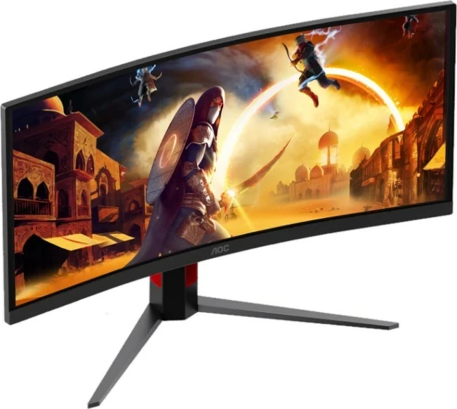 Monitor gaming AOC CU34G4CA, 34" UWQHD 180Hz Fast VA, i lakuar HDR400 Adaptive Sync, i zi