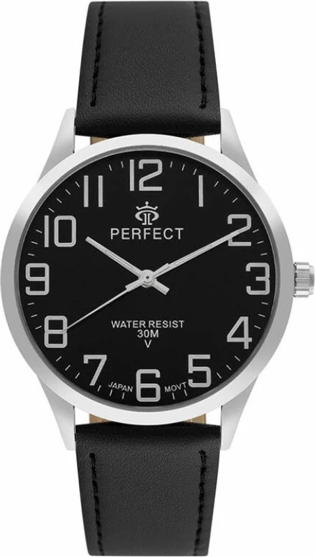 Orë dore për meshkuj PERFECT GXB452-05, e zezë