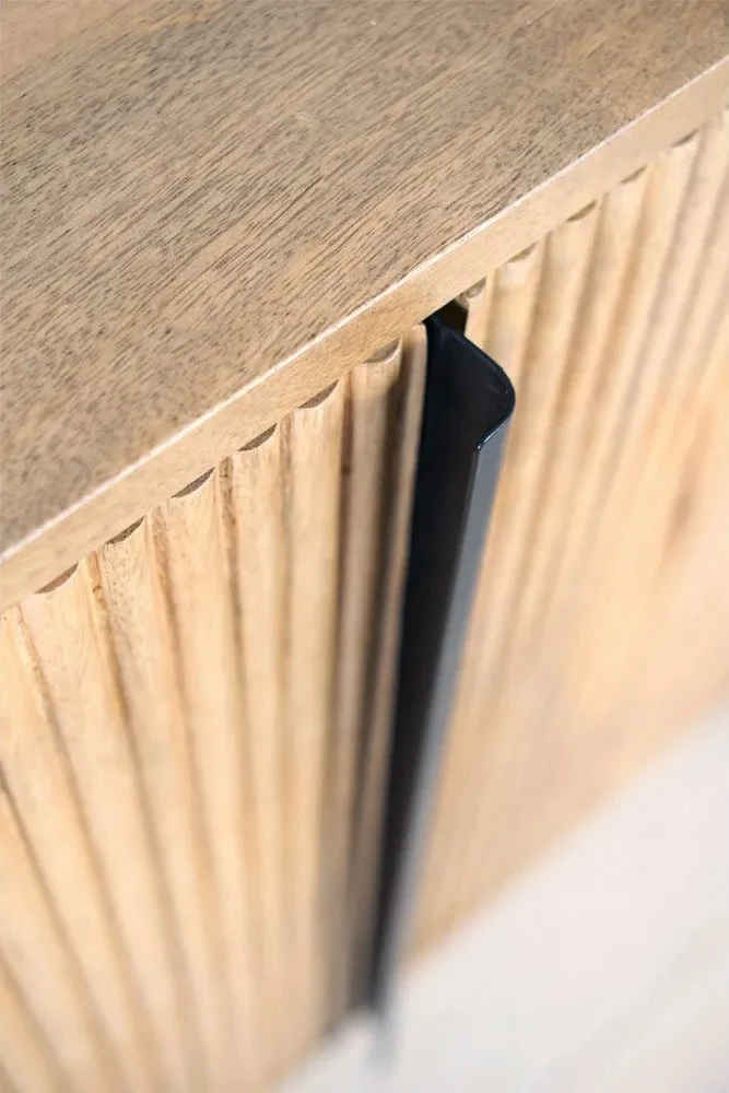 Bufe ORGANIC me 3 dyer, ngjyrë natyrale, 164x46x75