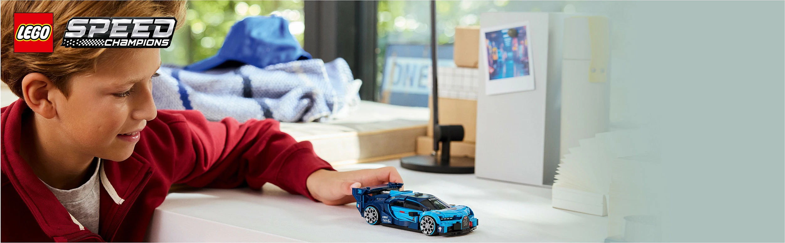 Set ndërtimi LEGO Speed Champions Bugatti Vision Gran Turismo 77253, 284 copë, 9+, kaltër