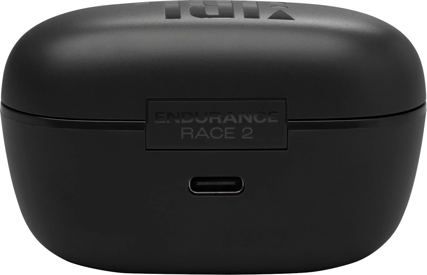 Kufje JBL Endurance Race 2 True Wireless, Bluetooth, IP67, 30h, të zeza, me kuti karikimi