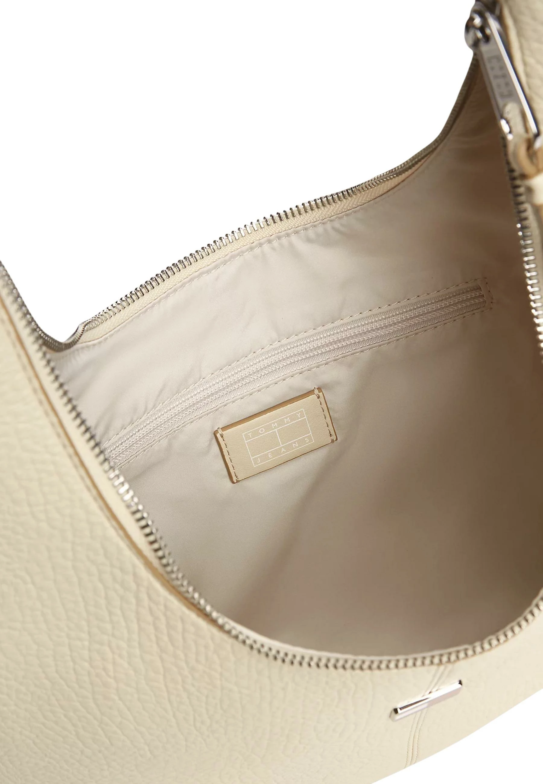 Çantë krahu Tommy Hilfiger TJW Slouchy City Hobo AW0AW18776, ivory