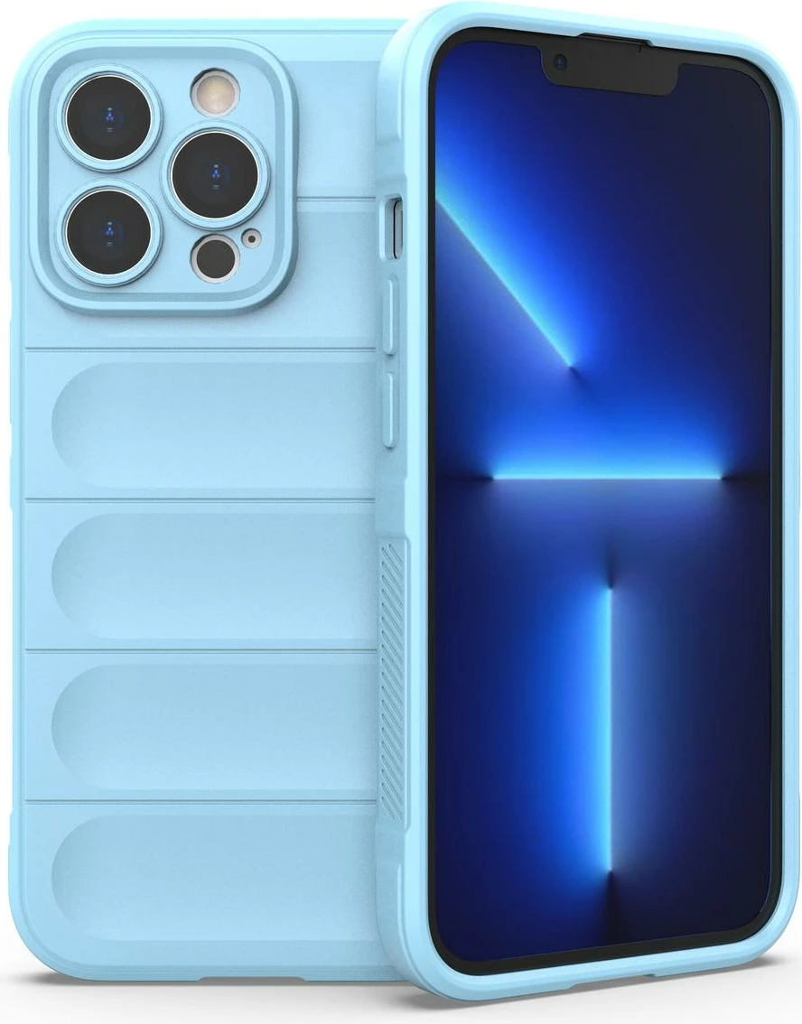 Mbështjellës Hurtel Magic Shield Case për iPhone 13 Pro Max, TPU, Blu e çelët