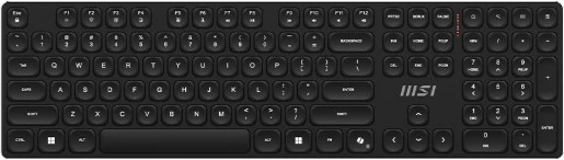 Tastierë + Maus wireless MSI FORGE K210, US layout, 2.4 GHz, DPI 1000–1600, bateri e rikarikueshme, e zezë, set 2 copë