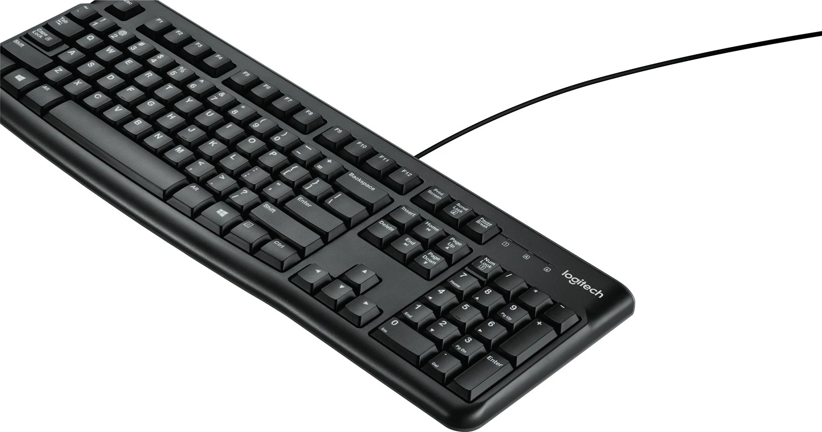 Tastierë Logitech K120, e zezë