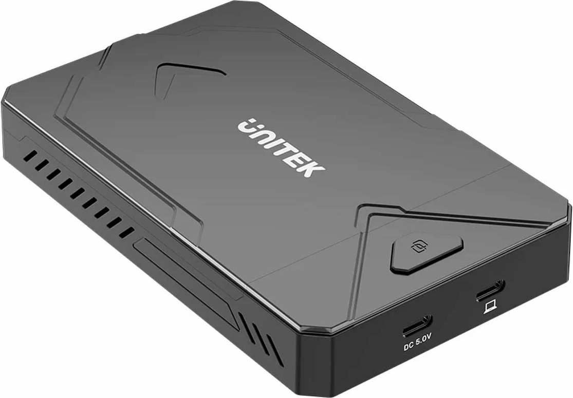 Kasë SSD Unitek S1229CBK01, M.2 NVMe/SATA & 2.5", USB-C 3.2 Gen 2 10Gbps, alumini, e zezë, set me kabllo/adaptor