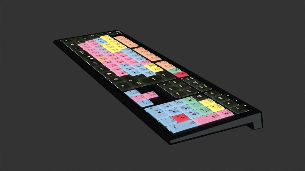 Tastierë LogicKeyboard Astra 2 DE për Pro Tools, PC, me taste shumëngjyrëshe