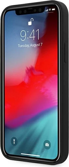 Mbështjellës BMW Silicone Signature për iPhone 12 mini, 5.4", i zi