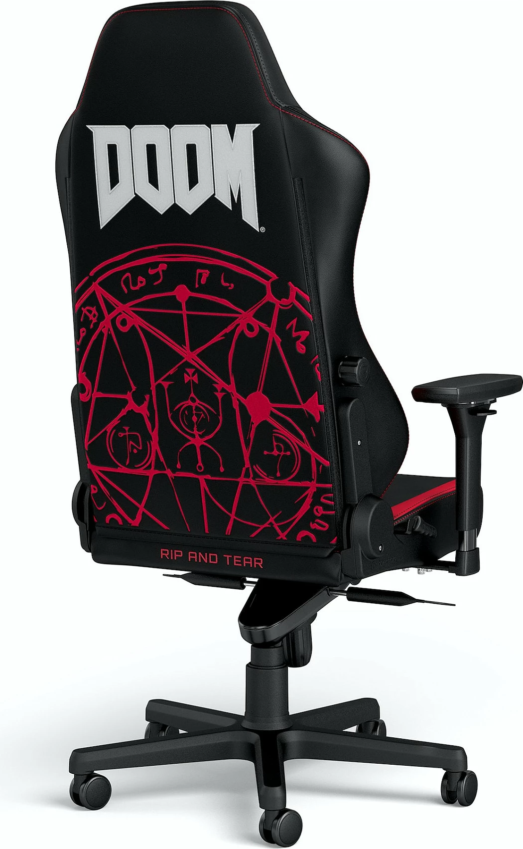 Karrige gaming Noblechairs HERO, DOOM Edition, e zezë/kuqe