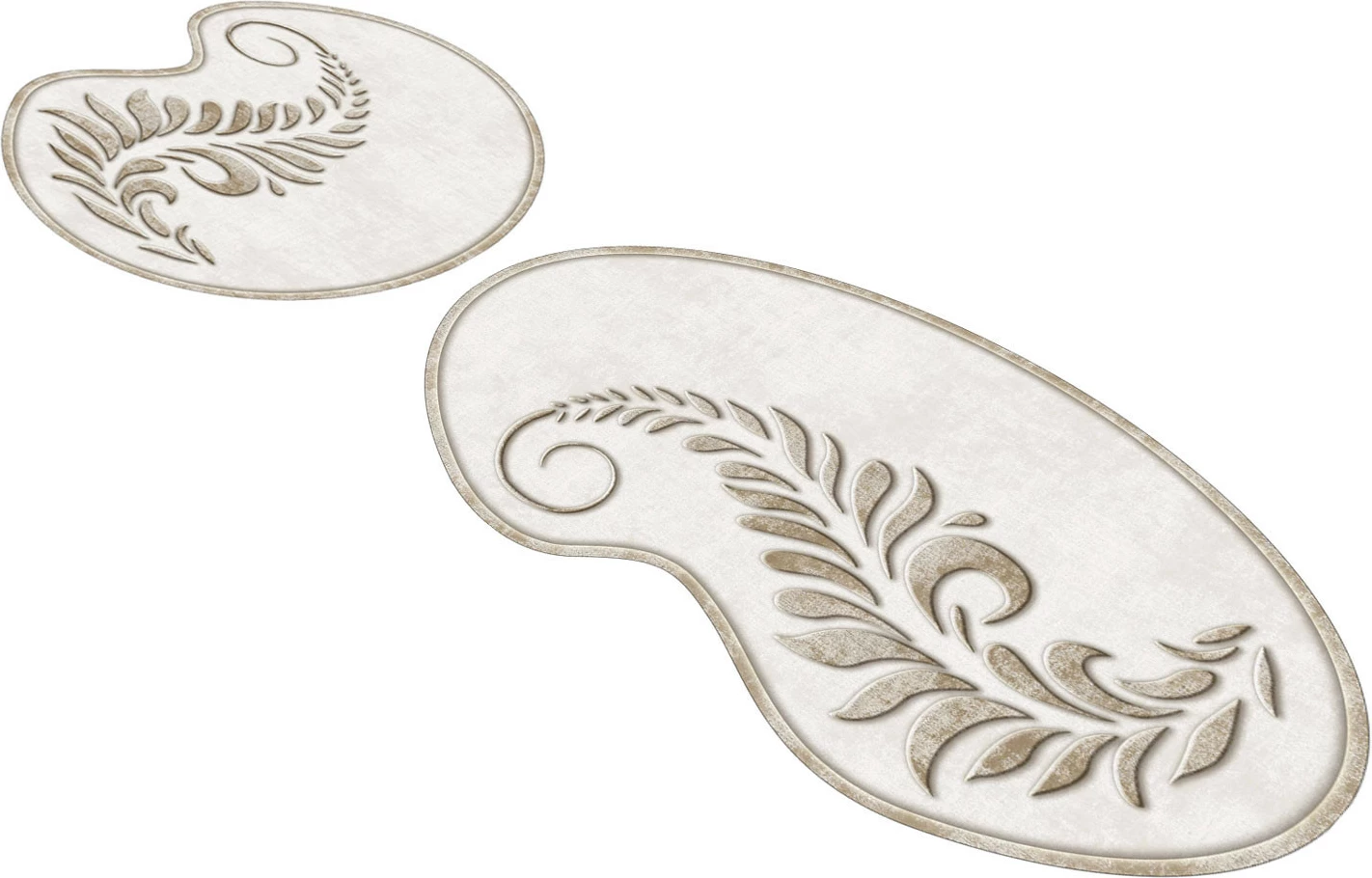 Set tapetash për banjo, krem, Mijölnir, 2 copë, 210Fg41115Kr
