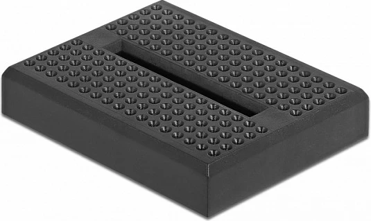 Breadboard mini DeLOCK 170 kontakte, e zezë