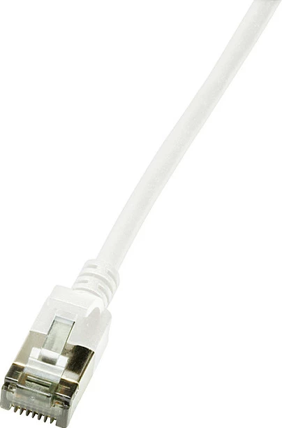 Kabllo rrjeti LogiLink Cat.6A SlimLine TPE, 5m, e bardhë