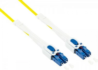 Kablë fibra optike GoodConnections Alcasa LW-U9005LC, OS2 single-mode, LC-LC duplex, 0.5 m, e verdhë