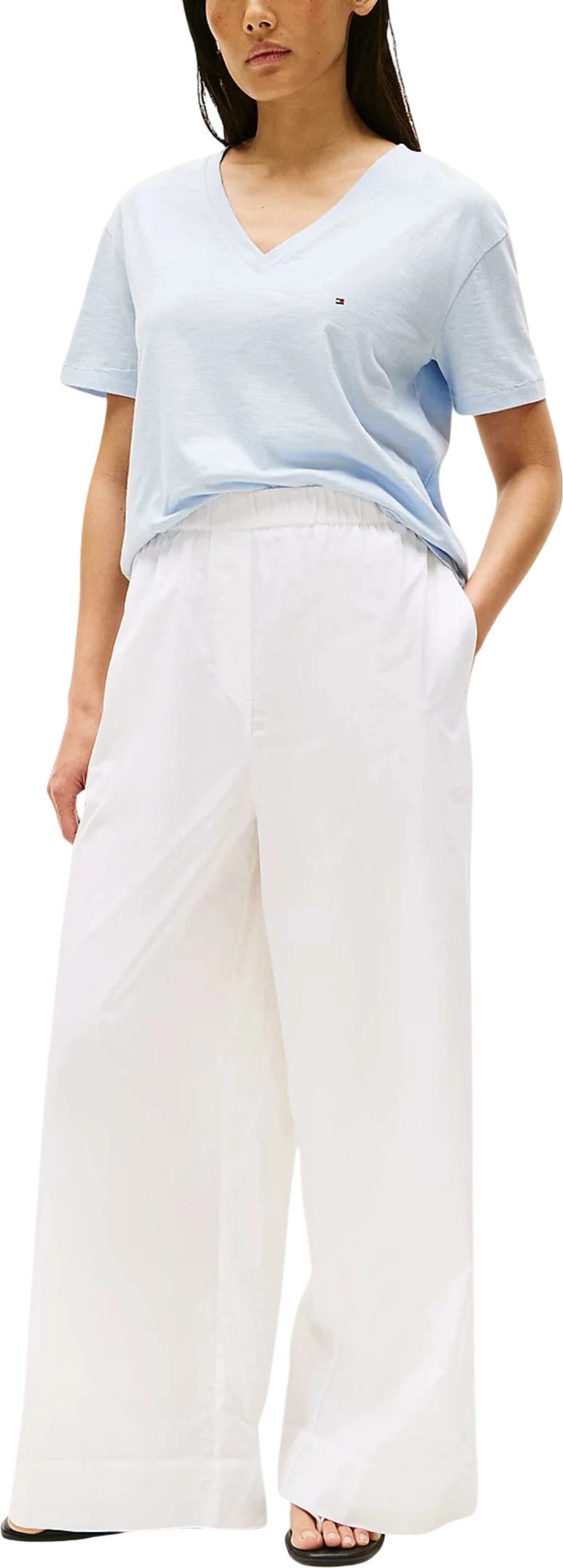 Maicë për femra Tommy Hilfiger WW0WW43901, blu e zbehtë [Madhësia: XS]