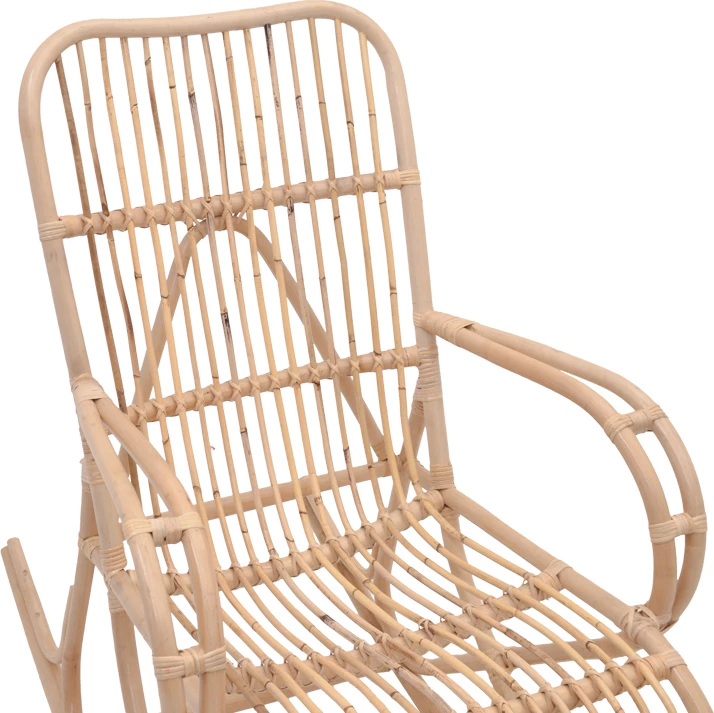 Karrige lëkundëse Cormeny ngjyrë natyrale rattan 108x71x103cm