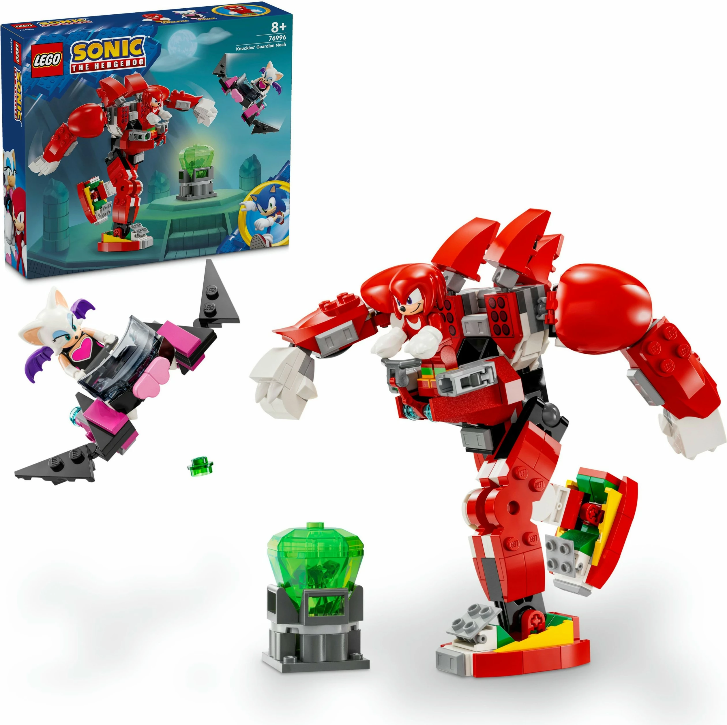 Set ndërtimi LEGO Sonic the Hedgehog 76996 Knuckles Guardian Mech, 276 pjesë, multikolor