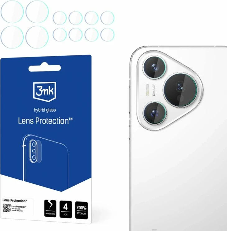 Mbrojtës xhami hibrid 3mk Protection Lens Protection për Huawei Pura 70