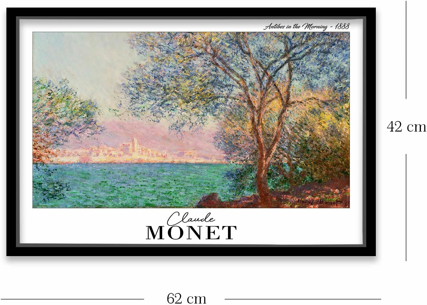 Pikturë dekorative me kornizë, Wallity, 4262SYHMONET-001, shumëngjyrëshe, 42x62cm