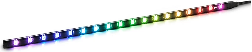 Shirit LED RGB Sharkoon Shark Blades, 5V, 360mm, e zezë