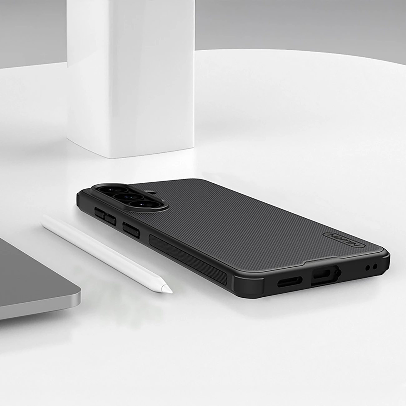 Mbështjellës Nillkin Super Frosted Shield Pro magnetik MagSafe për Samsung Galaxy S26, i zi