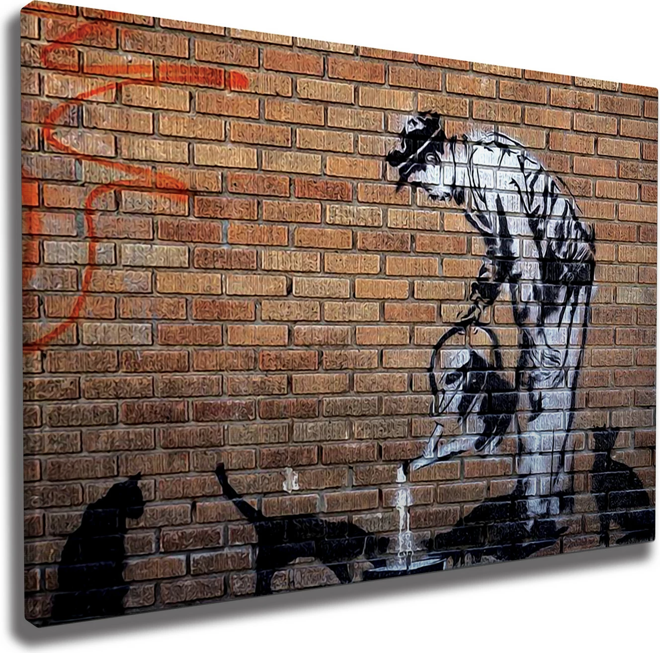 Pikturë dekorative në kanavacë, Banksy, shumëngjyrëshe, WY50, 50x70cm