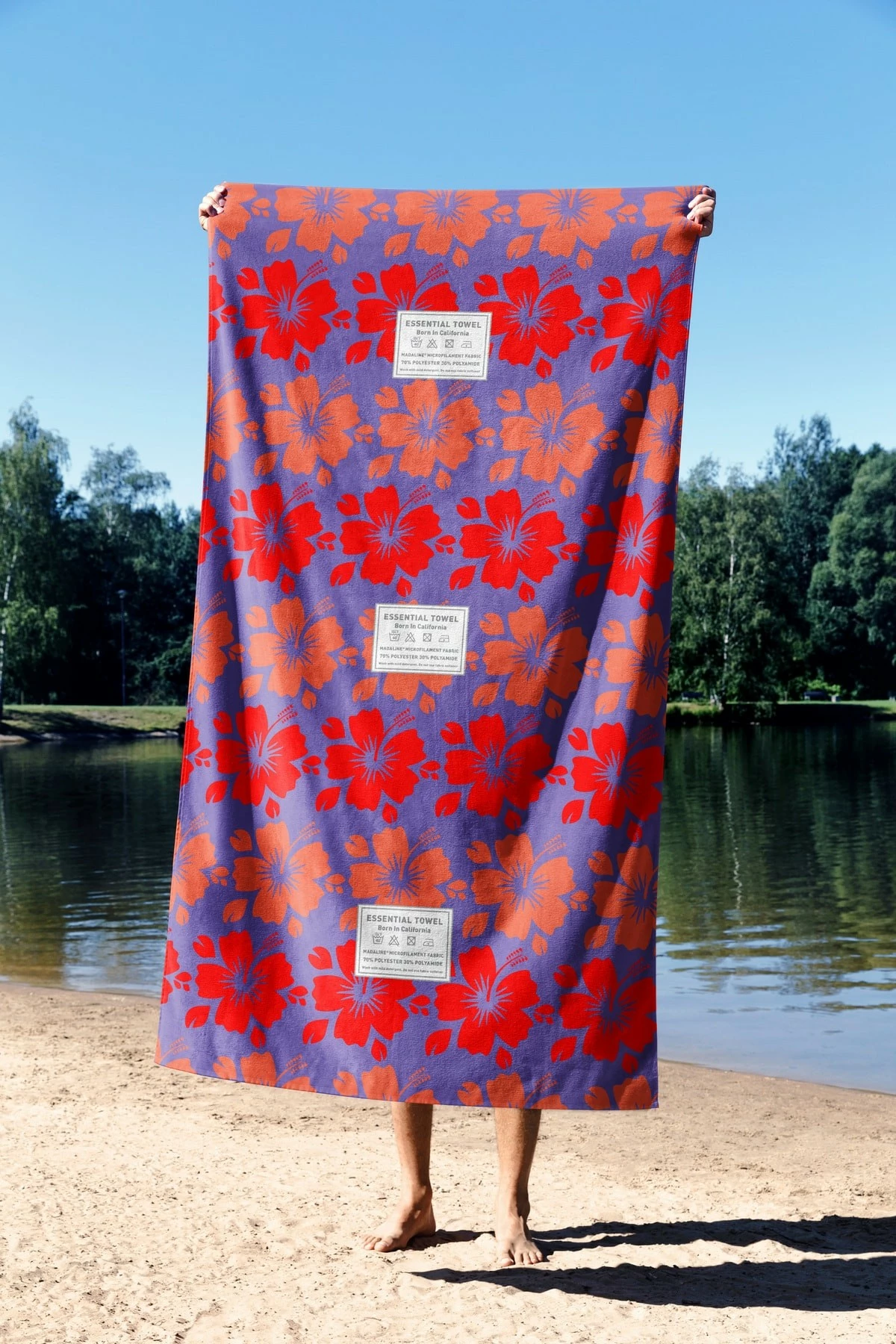 Peshqir plazhi Mijölnir, Tropical Vibes, 70x130cm