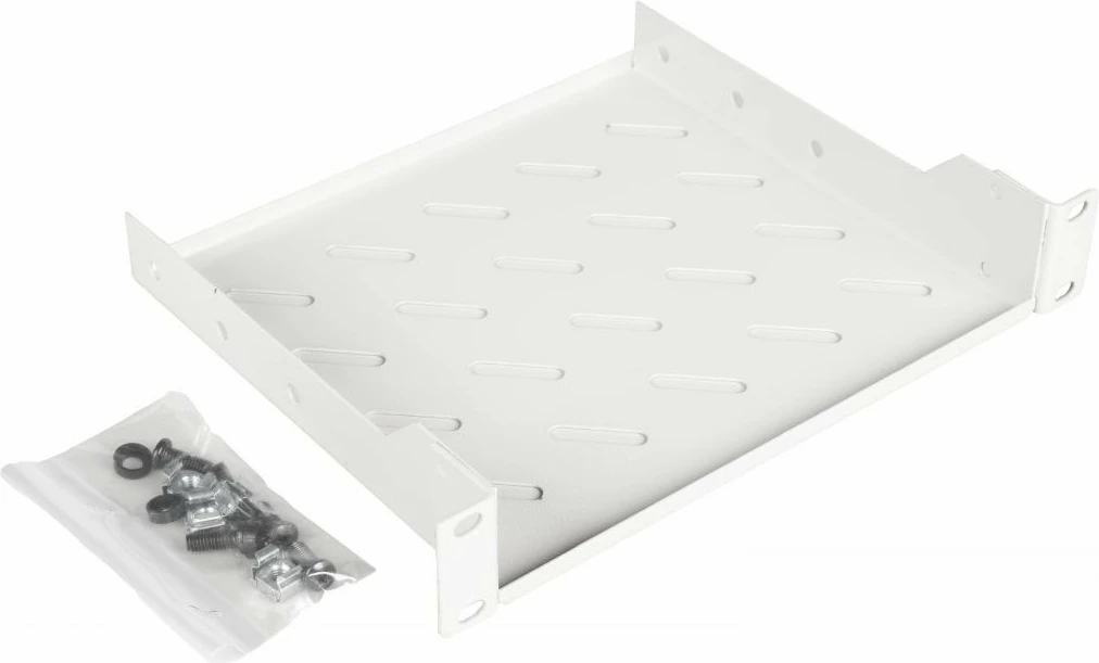 Raft fiks për kabinet serveri Equip 10 inç, 1U, 20cm, gri e çelët