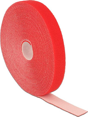 Shirit lidhës Velcro DeLOCK 18724, 20 mm, 10 m, i kuq