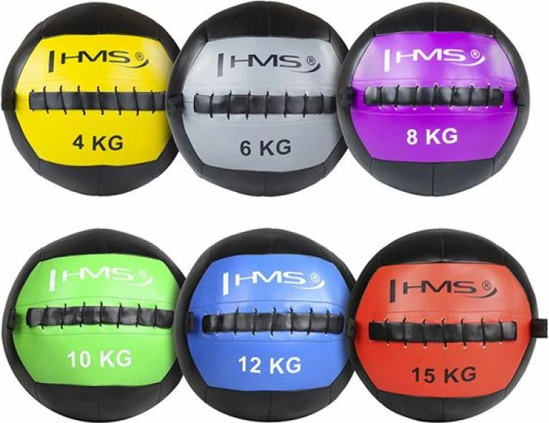 Top për stërvitje HMS Wall Ball, 10 kg, i gjelbër