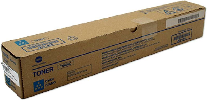 Toner, Konica Minolta, TN-626/TN626 (ACV1450/ACV145A), rendiment deri 24,000 faqe, cyan