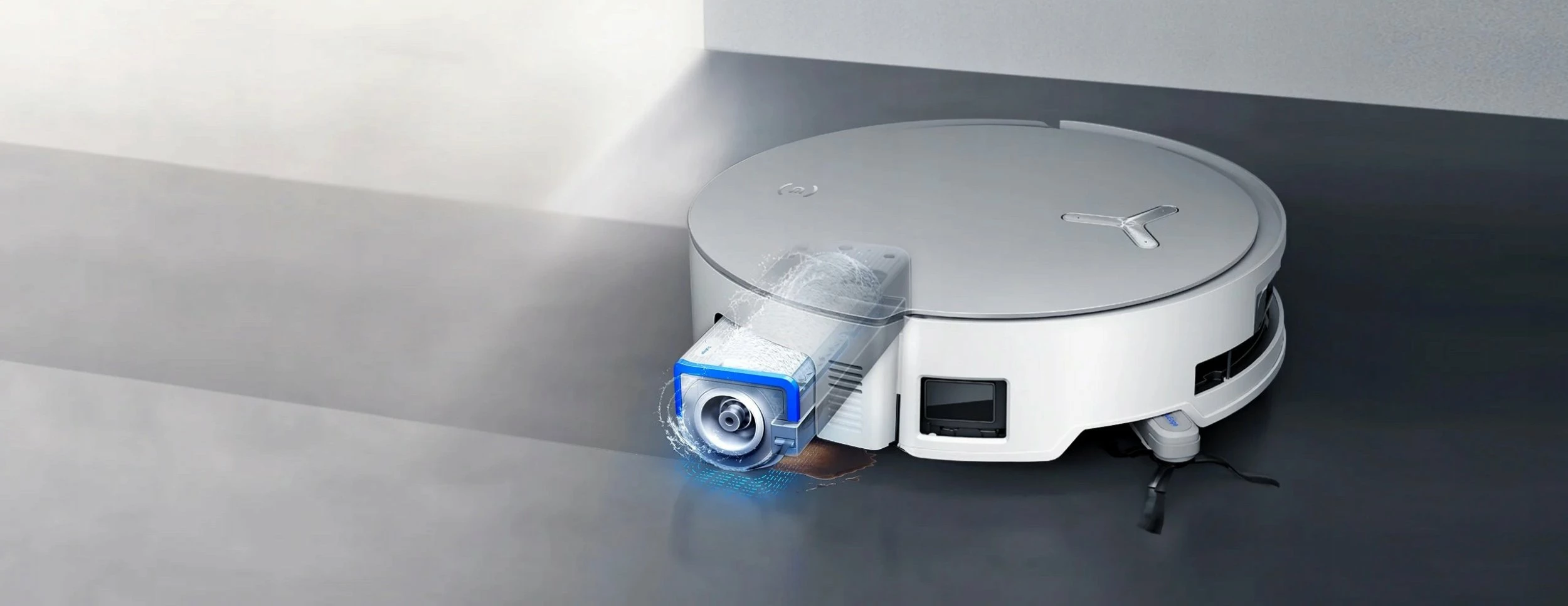 Fshesë robotike Ecovacs Deebot X8 Omni, 18000 Pa, OZMO Roller, stacion OMNI, e bardhë